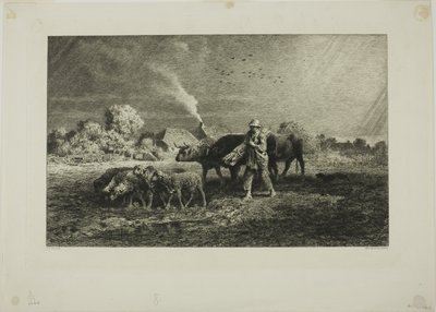 Stormen av Charles Emile Jacque