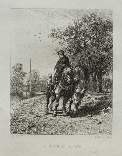Bogservägen av Charles Emile Jacque