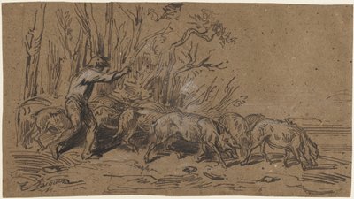 Tryffelsamlarna, ca. 1849. av Charles Emile Jacque