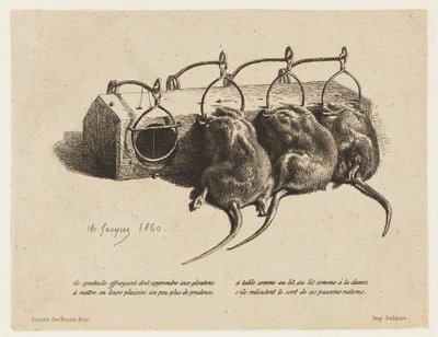Råttfällan av Charles Emile Jacque