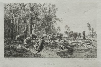 Vinter av Charles Emile Jacque