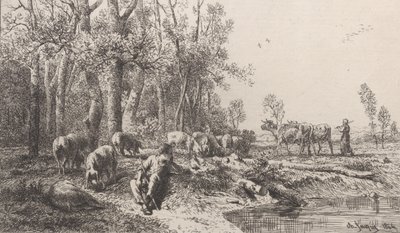 Vinter, 1864. av Charles Emile Jacque