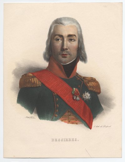 Porträtt av Jean-Baptiste Bessieres 1768-1813, marskalk av Frankrike, 1835 av Charles Emile Mauraisse