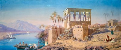 Philae, Egypten, 1863 av Charles Émile de Tournemine