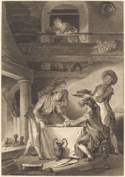 Ålpastej av Charles Emmanuel Patas after Jean Honoré Fragonard