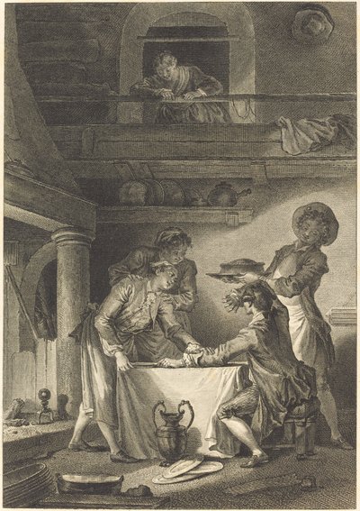 Ålpastej av Charles Emmanuel Patas after Jean Honoré Fragonard