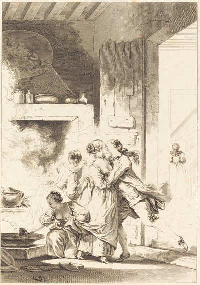 Vi tänker aldrig på allt av Charles Emmanuel Patas after Jean Honoré Fragonard
