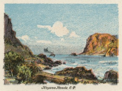 Sydafrika: Knysna Heads, CP (färglitografi) av Charles Ernest Peers