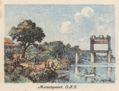 Sydafrika: Mazelspoort, OFS (färglitografi) av Charles Ernest Peers