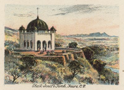 Sydafrika: Shejk Josefs grav, Faure, CP (färglitografi) av Charles Ernest Peers