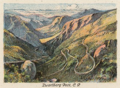 Sydafrika: Zwartberg Pass, CP (färglitografi) av Charles Ernest Peers
