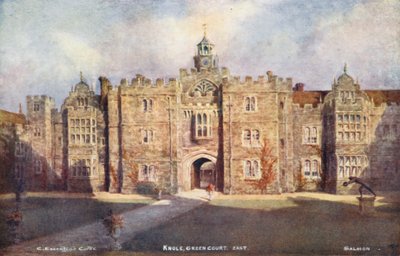 Knole House: Green Court, East (färglitografi) av Charles Essenhigh Corke
