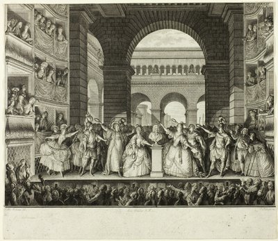 Kröning av Voltaire av Charles Etienne Gaucher