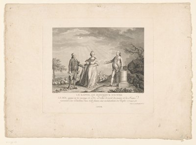 Jacques Neckers återkomst, 1788 Le recall de Monsieur Necker (titel på objekt) av Charles Etienne Gaucher