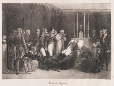 Napoleons död, tidigt 1800-tal av Charles Etienne Pierre Motte