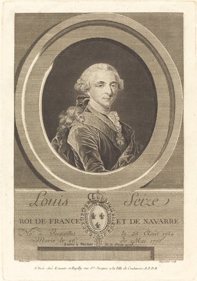 Ludvig XVI, kung av Frankrike av Charles Eugene Duponchel