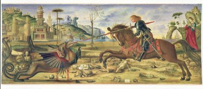 Efter Carpaccio - St George And The Dragon, 1885 av Charles Fairfax Murray