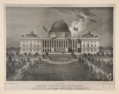 Höjd av den östra punkten av Capitol of the United States (Washington, D.C.) av Charles Fenderich