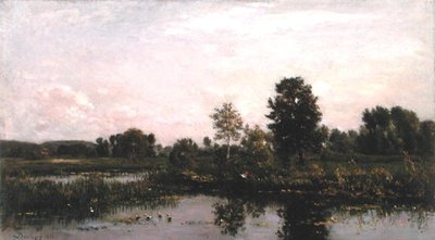 En kurva i floden Oise av Charles Francois Daubigny