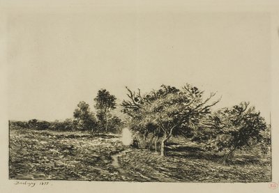 Äppelträd i Auvers av Charles Francois Daubigny