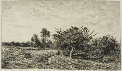 Äppelträd i Auvers av Charles Francois Daubigny