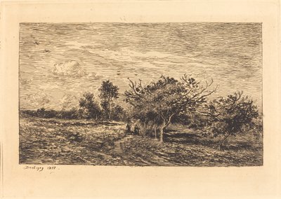 Äppelträd i Auvers av Charles Francois Daubigny