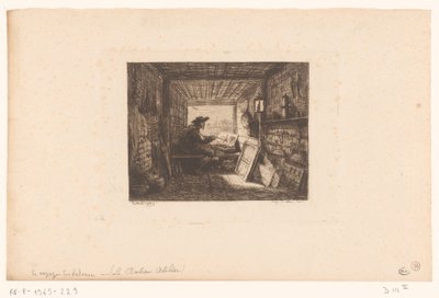 En konstnärs ateljé Le bateau-atelier Serier med landskap och händelser kring vatten (serietitel) Voyage en bateau av Charles Francois Daubigny
