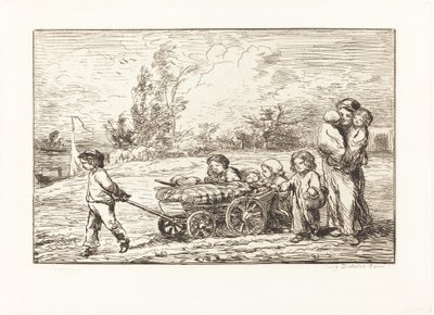 Går ombord på Bottin av Charles Francois Daubigny