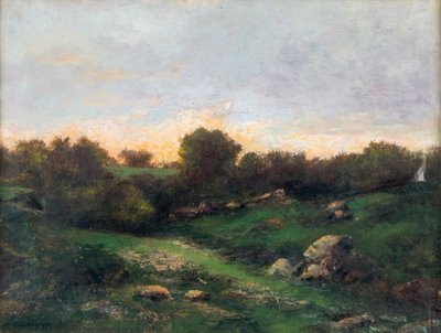 Landskap vid Barbizon, första hälften av 1800-talet.. av Charles Francois Daubigny