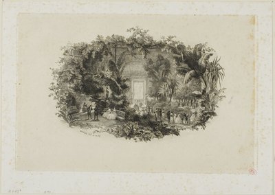 Vinterträdgården av Charles Francois Daubigny