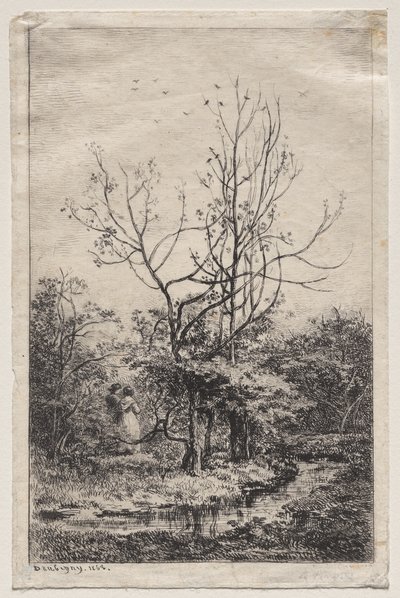 Fruktträdgården av Charles Francois Daubigny