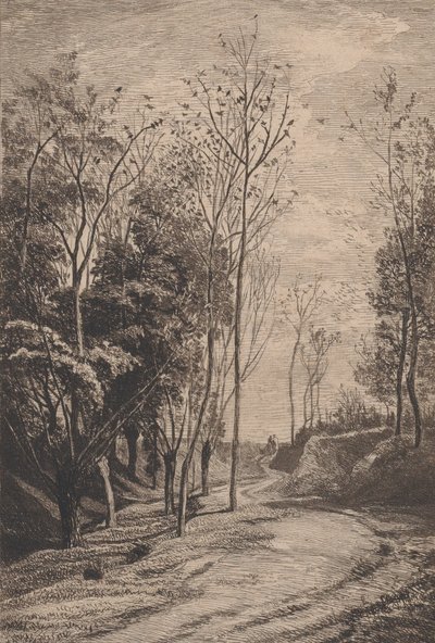 Små fåglar, 1850. av Charles Francois Daubigny