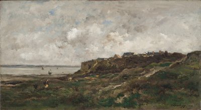 Lågvatten vid Villerville, Frankrike av Charles Francois Daubigny