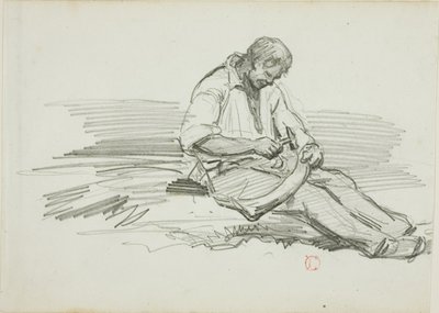 Man lagar lie av Charles Francois Daubigny