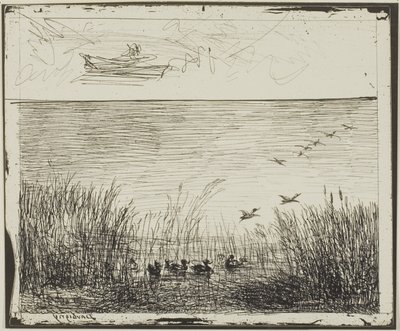 Marsh med ankor av Charles Francois Daubigny