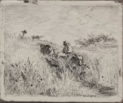 Vägen genom spannmålsfältet av Charles Francois Daubigny