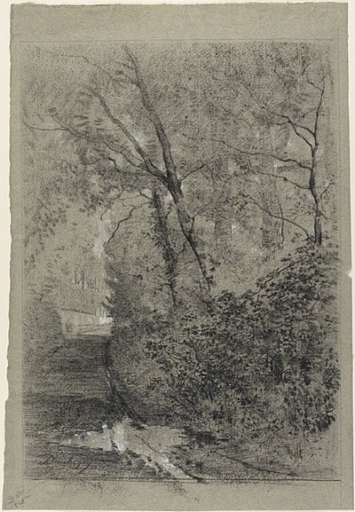 Vägen i skogen av Charles Francois Daubigny