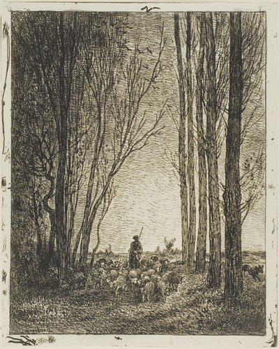 Flockens återkomst av Charles Francois Daubigny