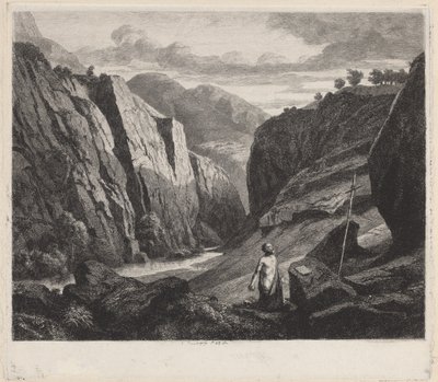 Sankt Jerome av Charles Francois Daubigny