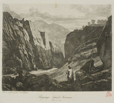 Sankt Jerome av Charles Francois Daubigny
