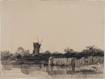 Scen i Holland av Charles Francois Daubigny