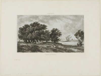 Stormigt väder av Charles Francois Daubigny