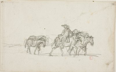 Studie av Charles Francois Daubigny