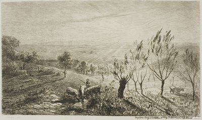 Soluppgång av Charles Francois Daubigny