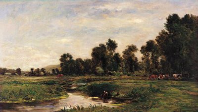 Arques-dalen, Seine-Maritime av Charles Francois Daubigny