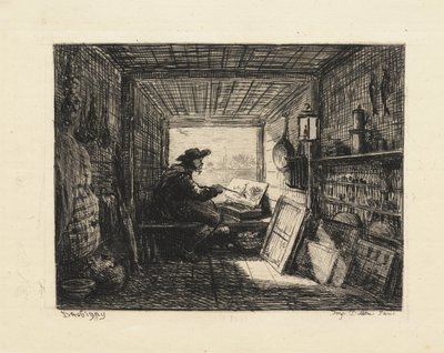 Båtstudion av Charles Francois Daubigny