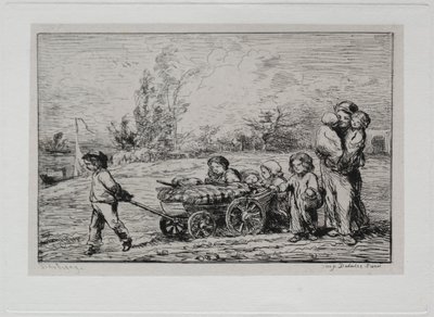 Båtturen: Flytta in i "Le Botin" (Skeppets inredning) eller flytta till båten av Charles Francois Daubigny