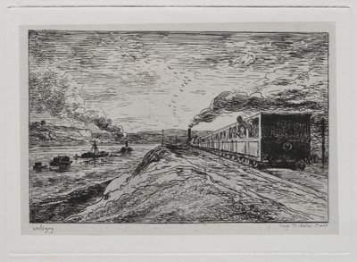 The Boat Trip: The Departure The Return, 1861. av Charles Francois Daubigny