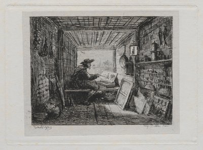 Båtresan: Studion på båten av Charles Francois Daubigny