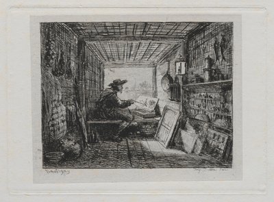 Båtturen: Studion på båten, 1861. av Charles Francois Daubigny